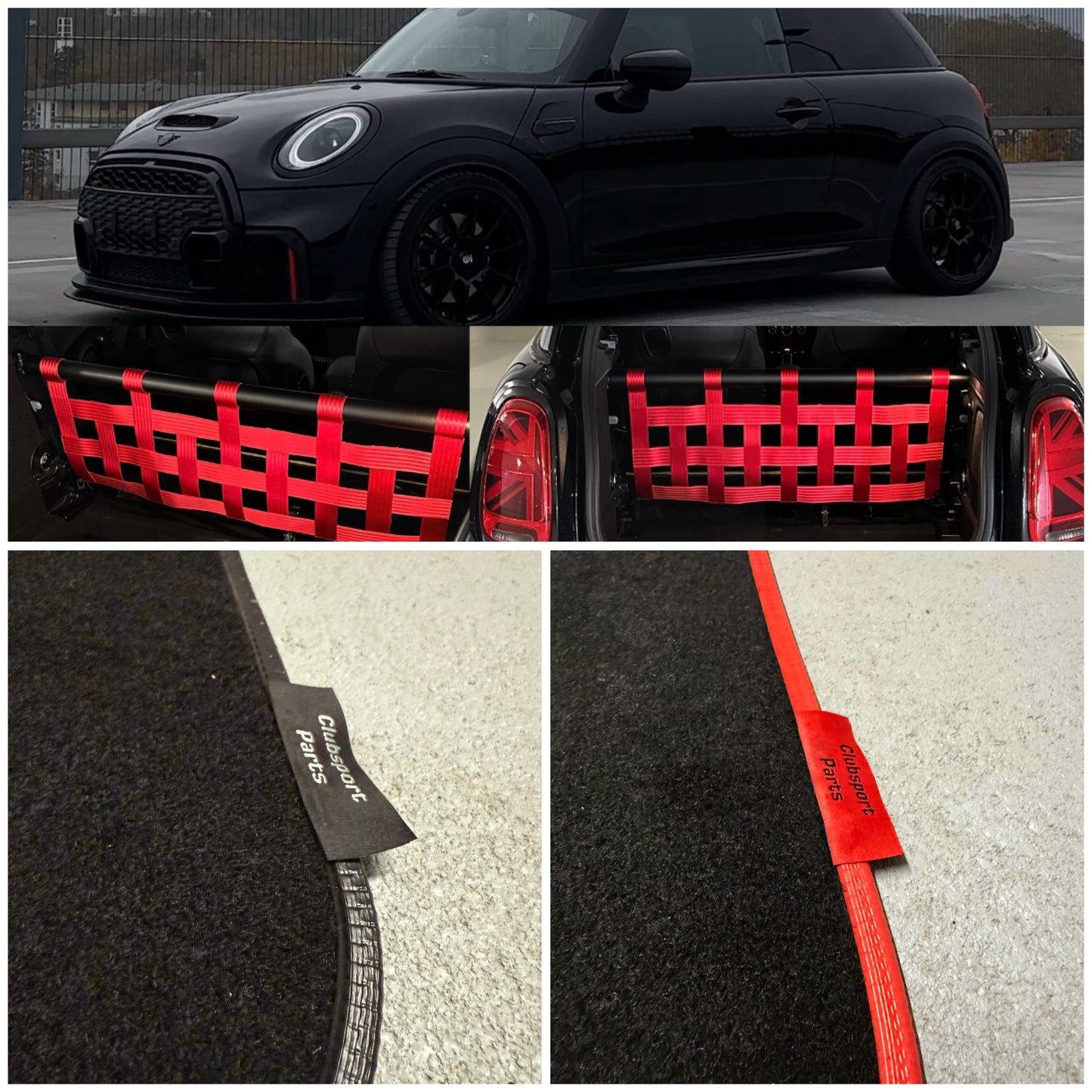 Mini Cooper F56 Clubsport Netz + Teppich Bundle