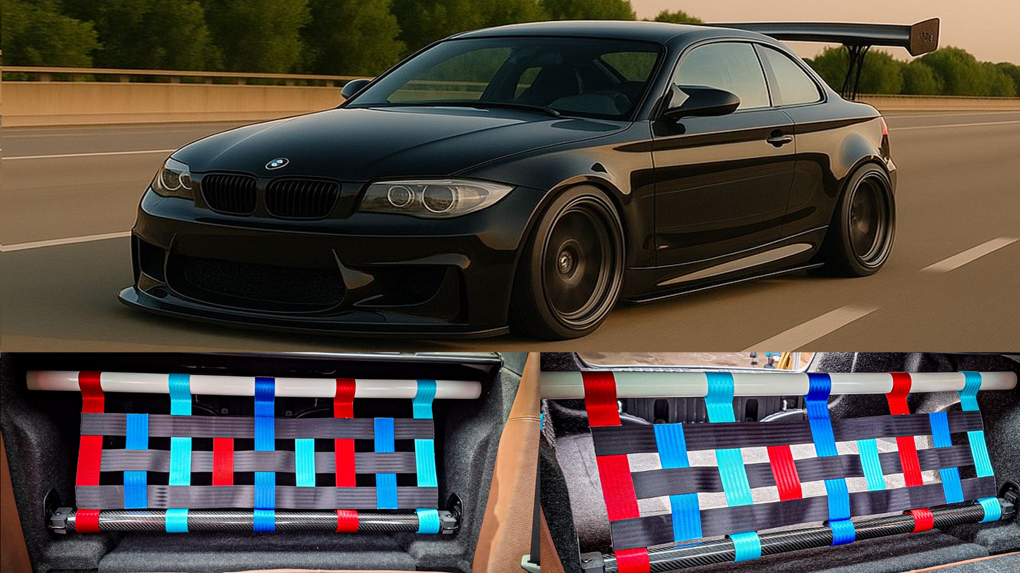 BMW 1er E82 v3 Doppelstrebe mit Netz (Set)