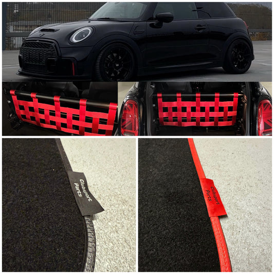 Mini Cooper F56 Clubsport Netz + Teppich Bundle
