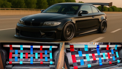 BMW 1er E82 v3 Doppelstrebe mit Netz (Set)