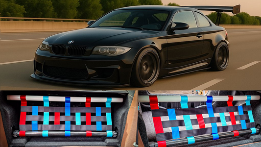 BMW 1er E82 v3 Doppelstrebe mit Netz (Set)